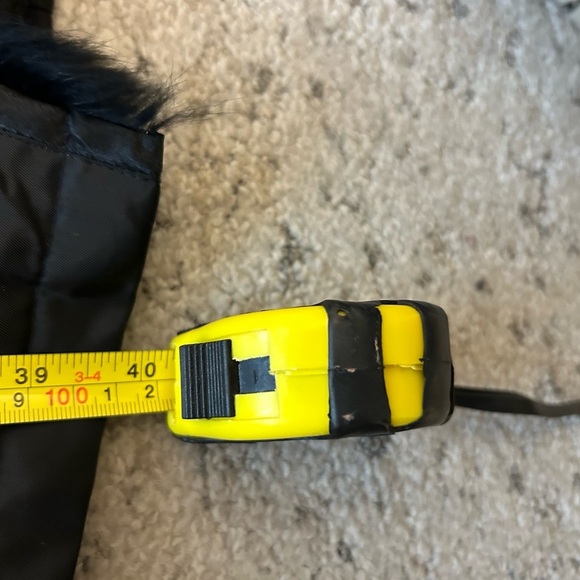 Ebene by Patrick Assuline Rabbit Fur trim pattern trench size 10 Excellent cond - Picture 11 of 16